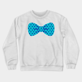 teal and dark blue bowtie Crewneck Sweatshirt